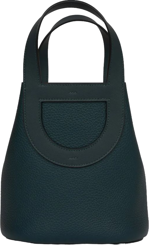 Hermes In-The-Loop 18 Vert Cypress Clemence and Swift Palladium Hardware Hermes In-The-Loop 18 Vert Cypress Clemence and Swift Palladium Hardware