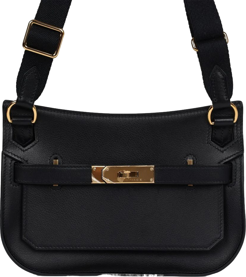 Hermes Jypsiere Mini Black Evercolor Gold Hardware Hermes Jypsiere Mini Black Evercolor Gold Hardware