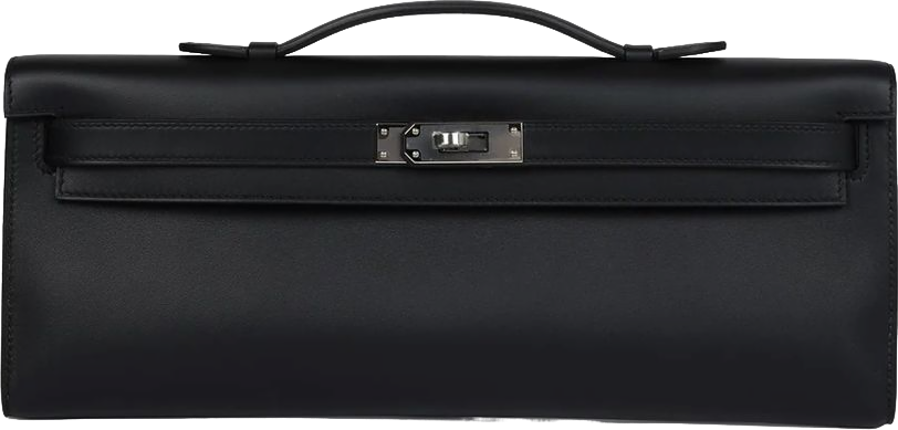 Hermes Kelly Cut Black Swift Palladium Hardware