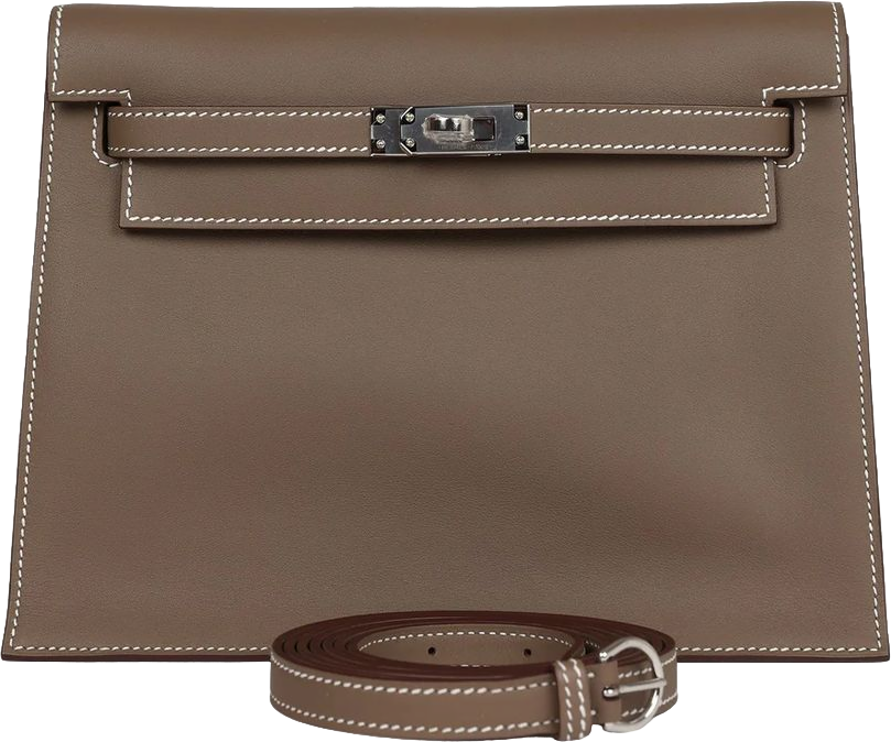 Hermes Kelly Danse Etoupe Swift Palladium Hardware