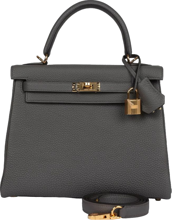 Hermes Kelly Retourne 25 Etain Togo Gold Hardware