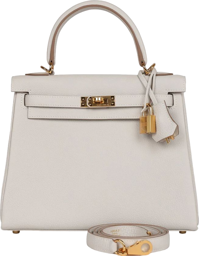 Hermes Kelly Retourne 25 Gris Pale Togo Gold Hardware Hermes Kelly Retourne 25 Gris Pale Togo Gold Hardware