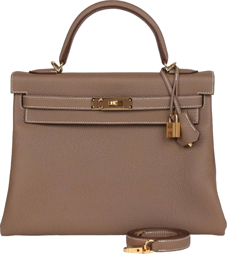 Hermes Kelly Retourne 32 Etoupe Togo Gold Hardware Hermes Kelly Retourne 32 Etoupe Togo Gold Hardware