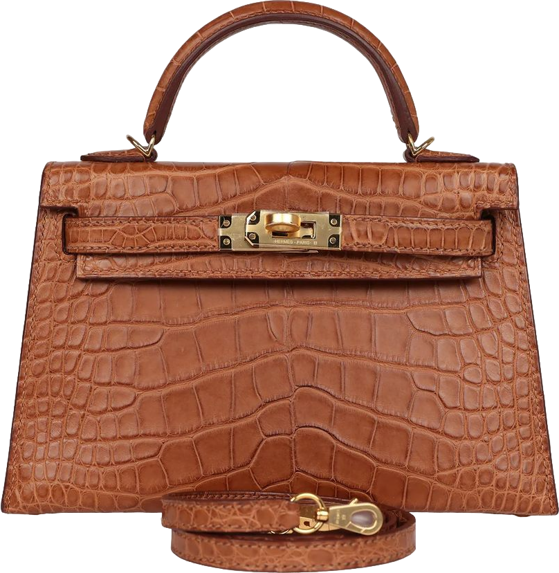 Hermes Kelly Sellier 20 Gold Matte Alligator Gold Hardware Hermes Kelly Sellier 20 Gold Matte Alligator Gold Hardware