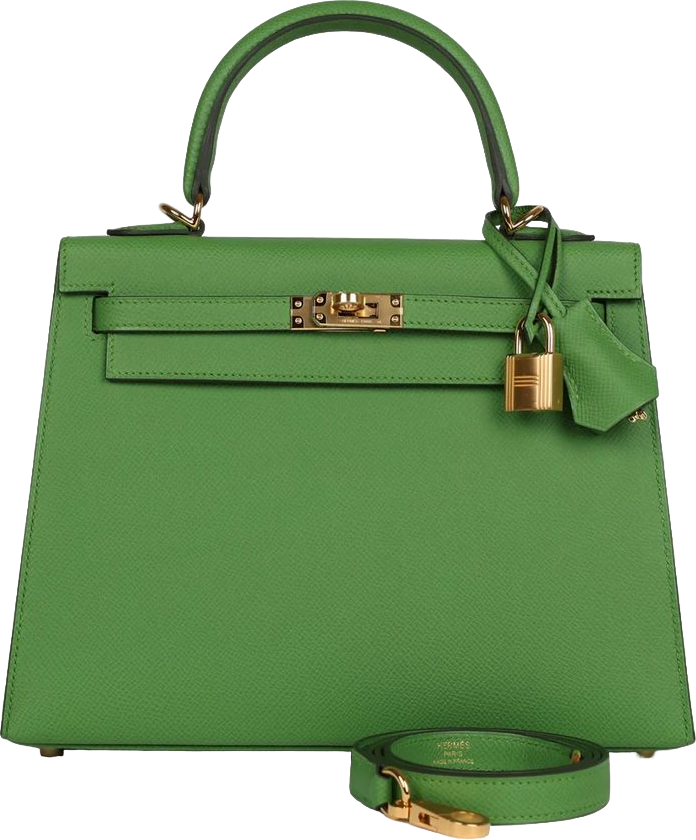 Hermes Kelly Sellier 25 Vert Yucca Epsom Gold Hardware Hermes Kelly Sellier 25 Vert Yucca Epsom Gold Hardware