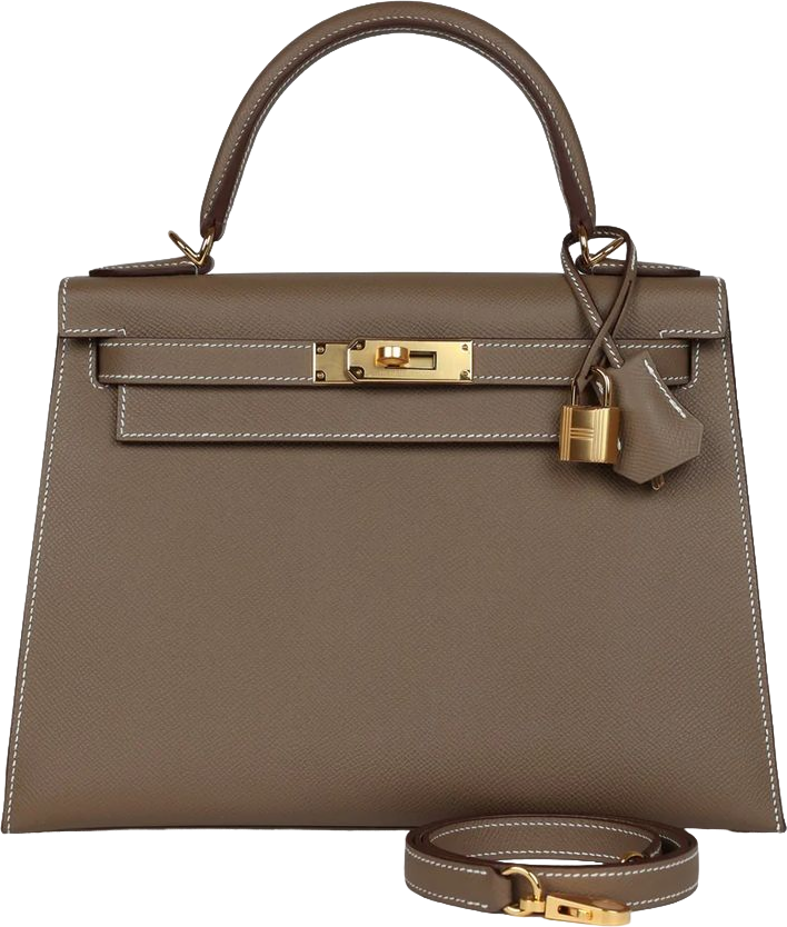 Hermes Kelly Sellier 28 Etoupe Epsom Gold Hardware Hermes Kelly Sellier 28 Etoupe Epsom Gold Hardware