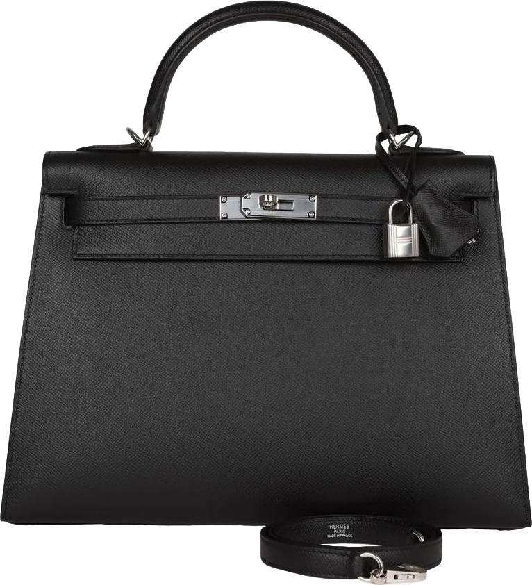 Hermes Kelly Sellier 32 Black Epsom Palladium Hardware Hermes Kelly Sellier 32 Black Epsom Palladium Hardware