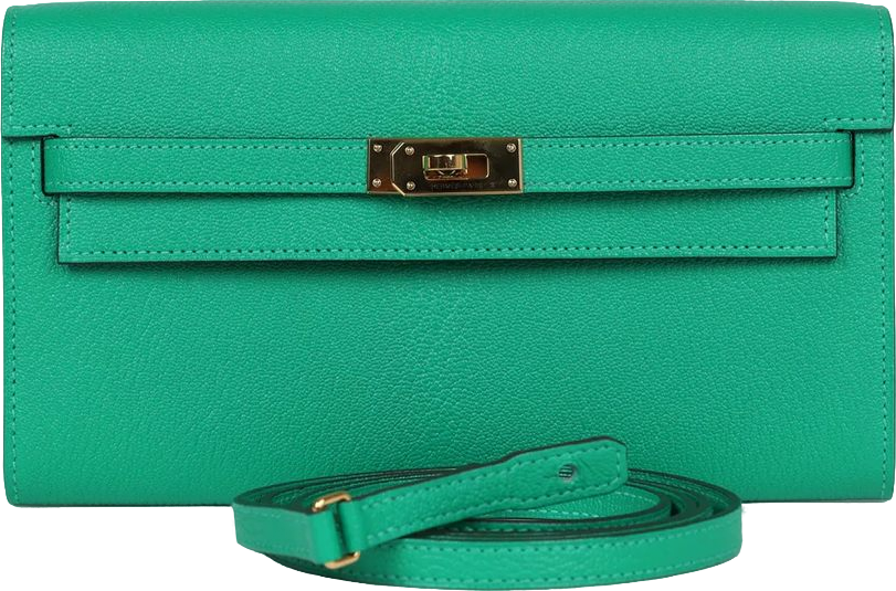 Hermes Kelly Wallet To Go Menthe Chevre Gold Hardware Hermes Kelly Wallet To Go Menthe Chevre Gold Hardware