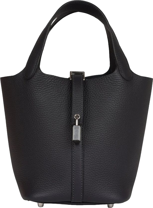 Hermes Picotin Lock 18 Caban Clemence Palladium Hardware Hermes Picotin Lock 18 Caban Clemence Palladium Hardware