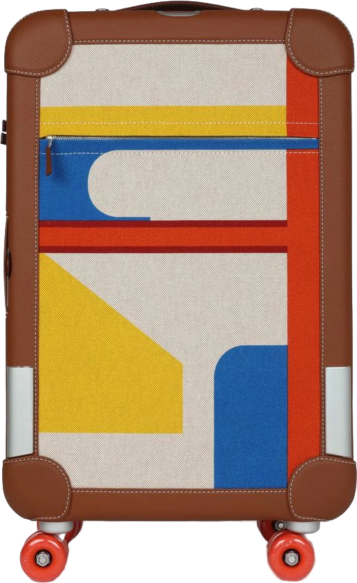 Hermes R.M.S. Cabine 55 Rolling Suitcase Multicolor Canvas Hermes R.M.S. Cabine 55 Rolling Suitcase Multicolor Canvas