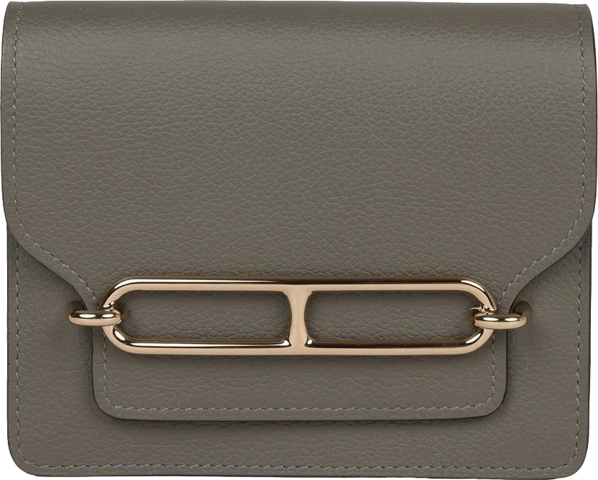 Hermes Roulis Slim Wallet Gris Meyer Evercolor Permabrass Hardware Hermes Roulis Slim Wallet Gris Meyer Evercolor Permabrass Hardware