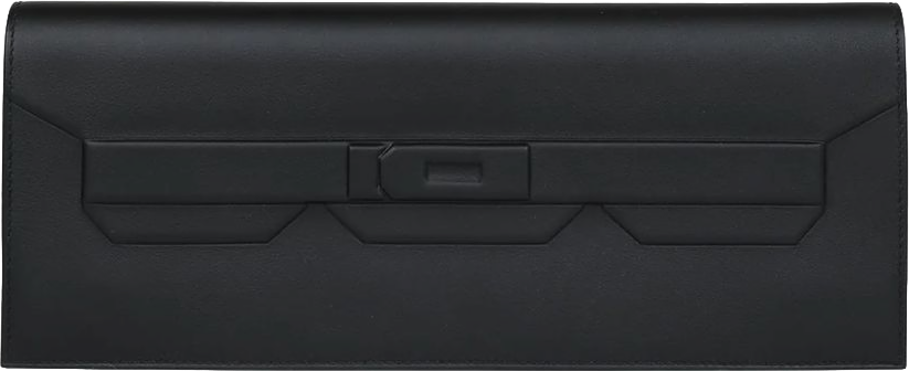 Hermes Shadow Kelly Cut Black Swift Calfskin Hermes Shadow Kelly Cut Black Swift Calfskin