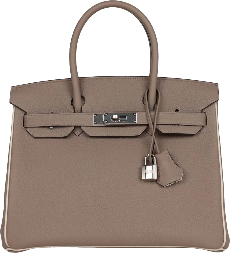 Hermes Special Order (HSS) Birkin 30 Gris Tourterelle and Craie Togo Palladium Hardware