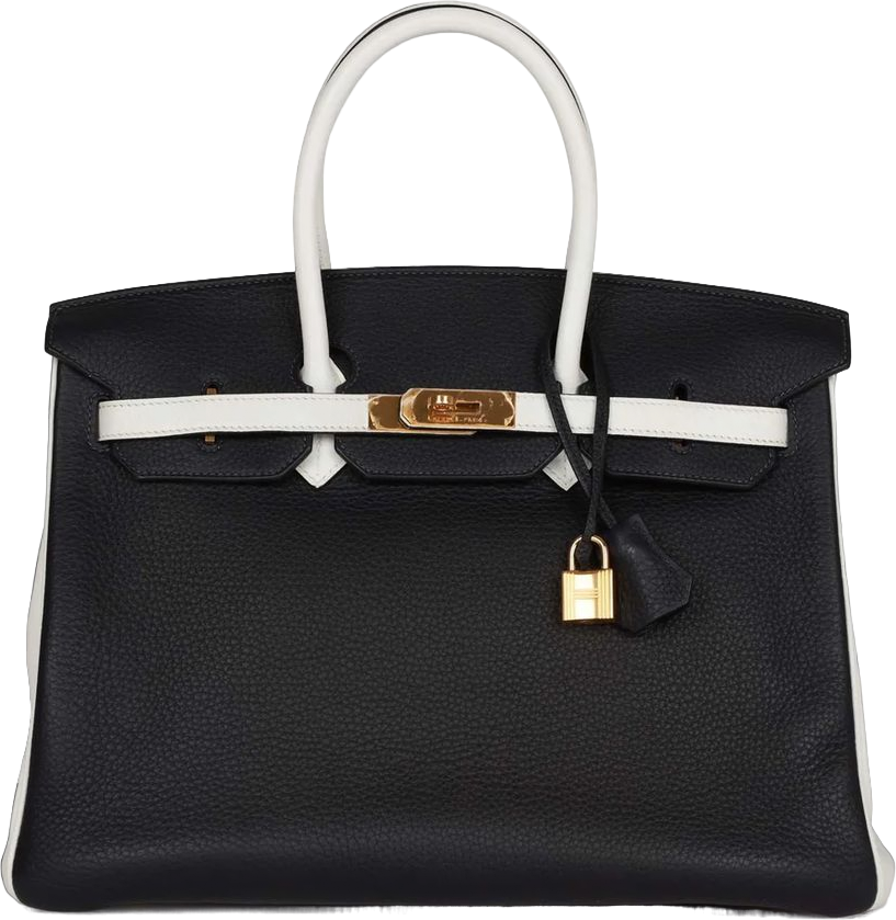 Hermes Special Order (HSS) Birkin 35 Black and White Clemence Gold Hardware Hermes Special Order (HSS) Birkin 35 Black and White Clemence Gold Hardware