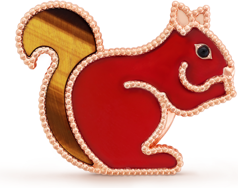 Van Cleef & Arpels Брошь Lucky Animals Squirrel