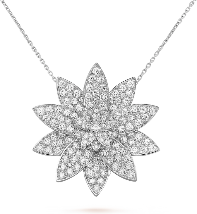 Van Cleef & Arpels Брошь-подвеска Lotus