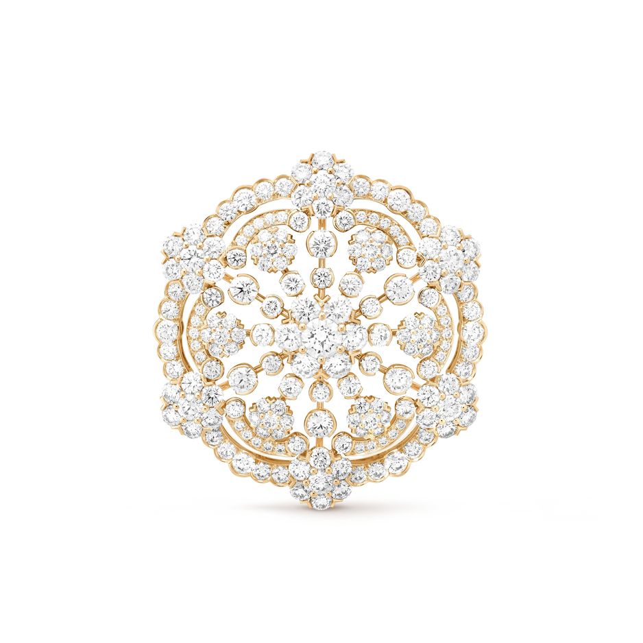 Van Cleef & Arpels Брошь-подвеска Snowflake