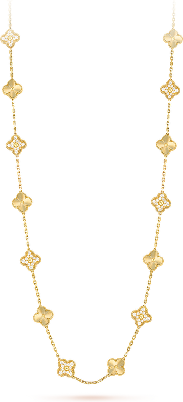 Van Cleef & Arpels Длинное колье Vintage Alhambra