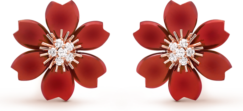 Van Cleef & Arpels Серьги Rose de Noël