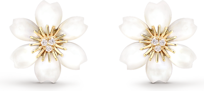 Van Cleef & Arpels Серьги Rose de Noël