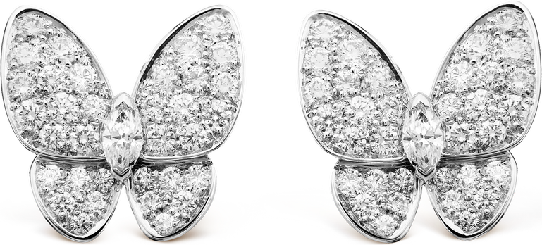 Van Cleef & Arpels Серьги Two Butterfly