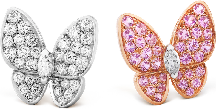 Van Cleef & Arpels Серьги Two Butterfly