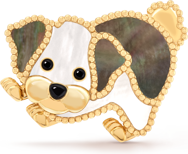 Van Cleef & Arpels Брошь Lucky Animals Bichon Frise