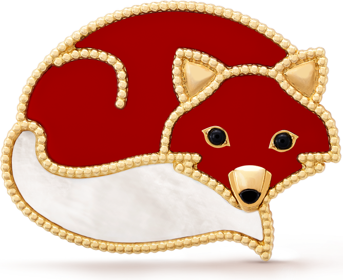 Van Cleef & Arpels Брошь Lucky Animals Fox
