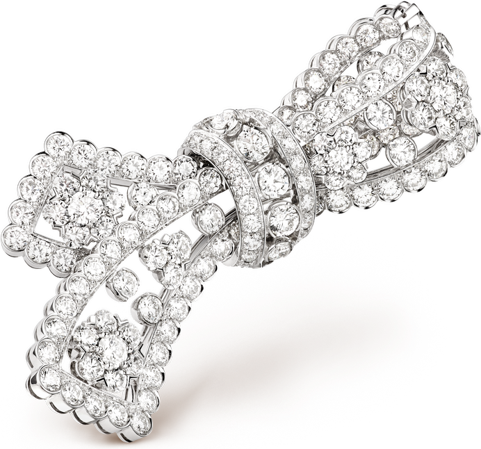 Van Cleef & Arpels Брошь Snowflake noeud