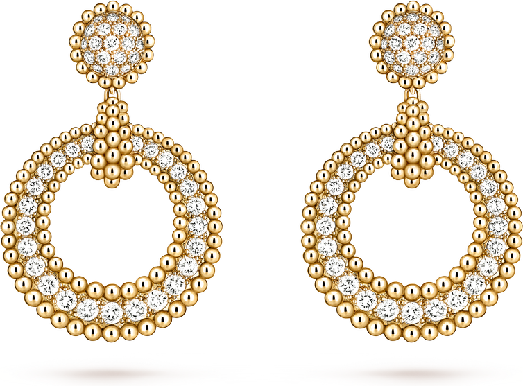 Van Cleef & Arpels Серьги Perlée diamonds