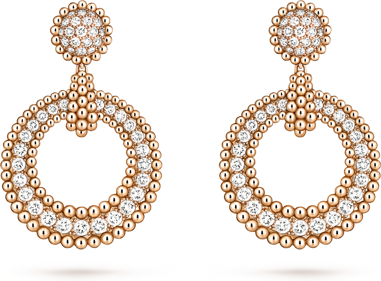 Van Cleef & Arpels Серьги Perlée diamonds