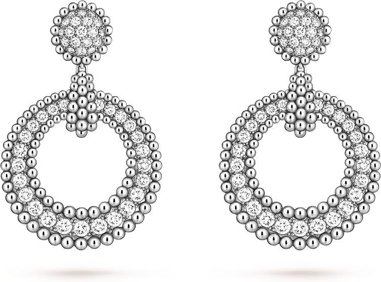 Van Cleef & Arpels Серьги Perlée diamonds