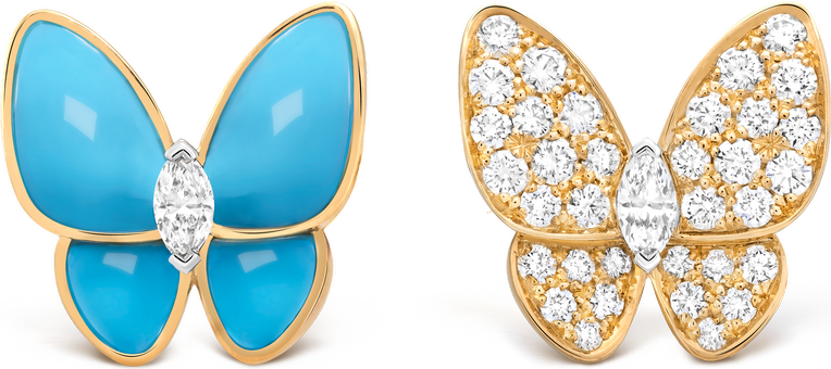 Van Cleef & Arpels Серьги Two Butterfly
