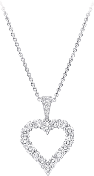 Diamond Heart Silhouette Pendant Graff