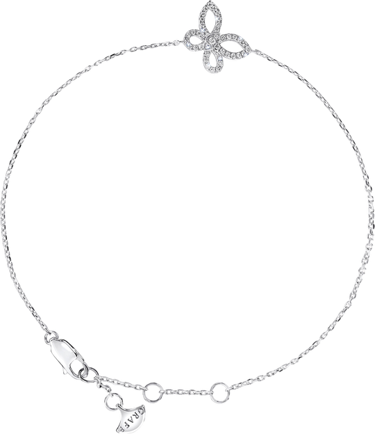 Mini Butterfly Silhouette Diamond Bracelet Graff