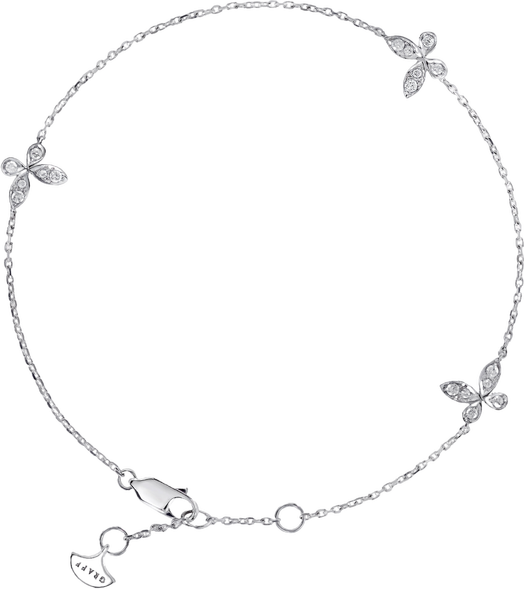 Pavé Butterfly Diamond Petite Bracelet Graff
