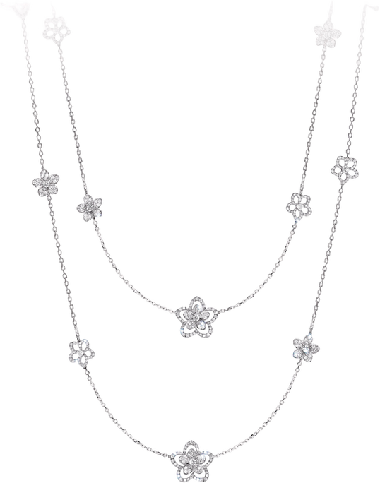 Wild Flower Diamond Sautoir Necklace Graff