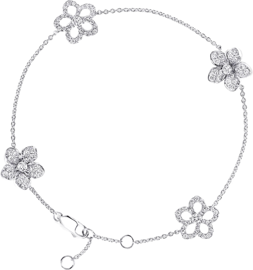Wild Flower Pavé Diamond Bracelet Graff