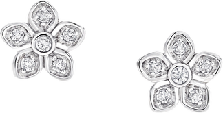 Wild Flower Petite Pavé Diamond Stud Earrings Graff