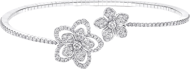 Wild Flower Twist Diamond Bangle Graff