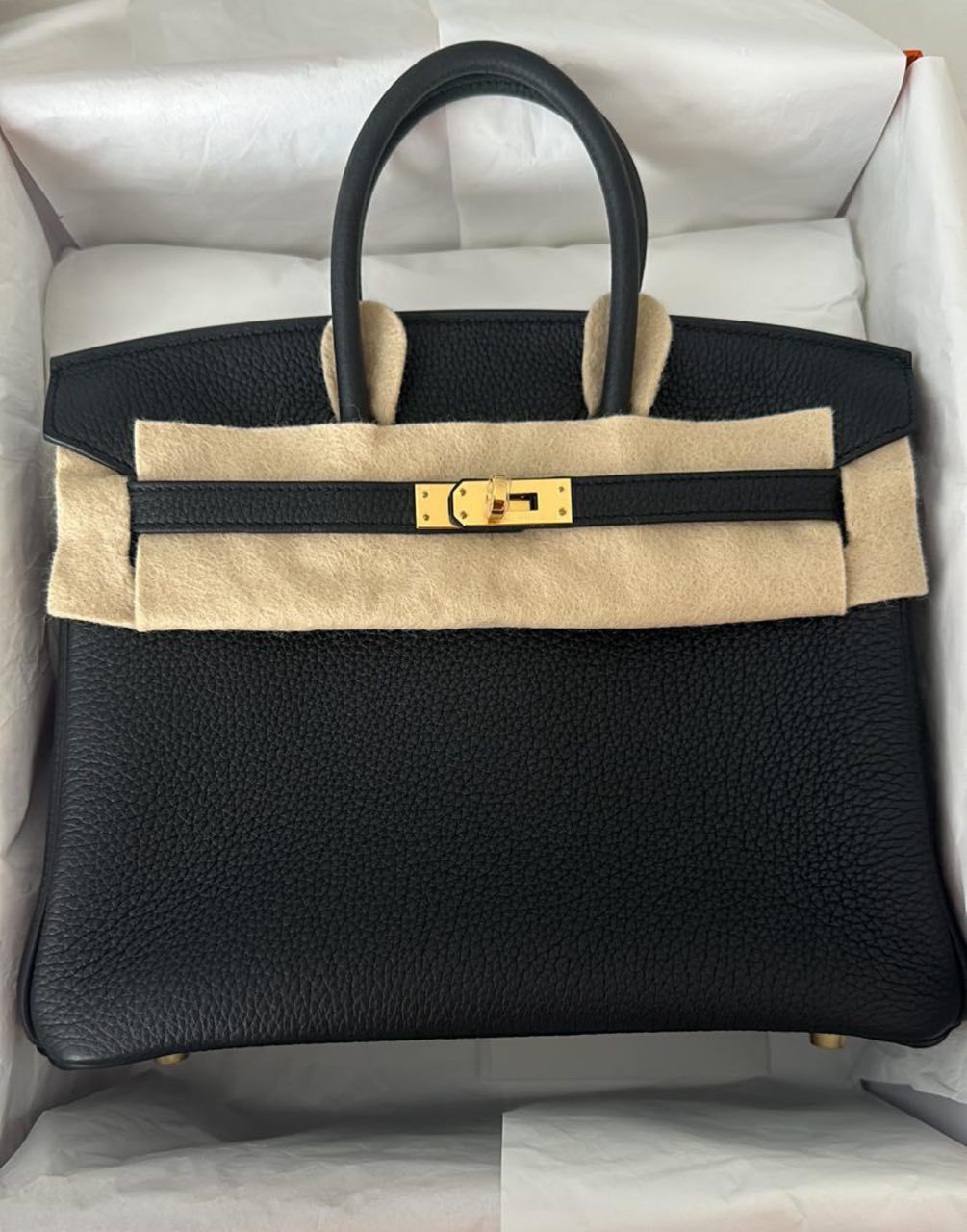 Hermes Birkin 25 Gris noir / Togo / ghw W Hermes Birkin 25 Gris noir / Togo / ghw W