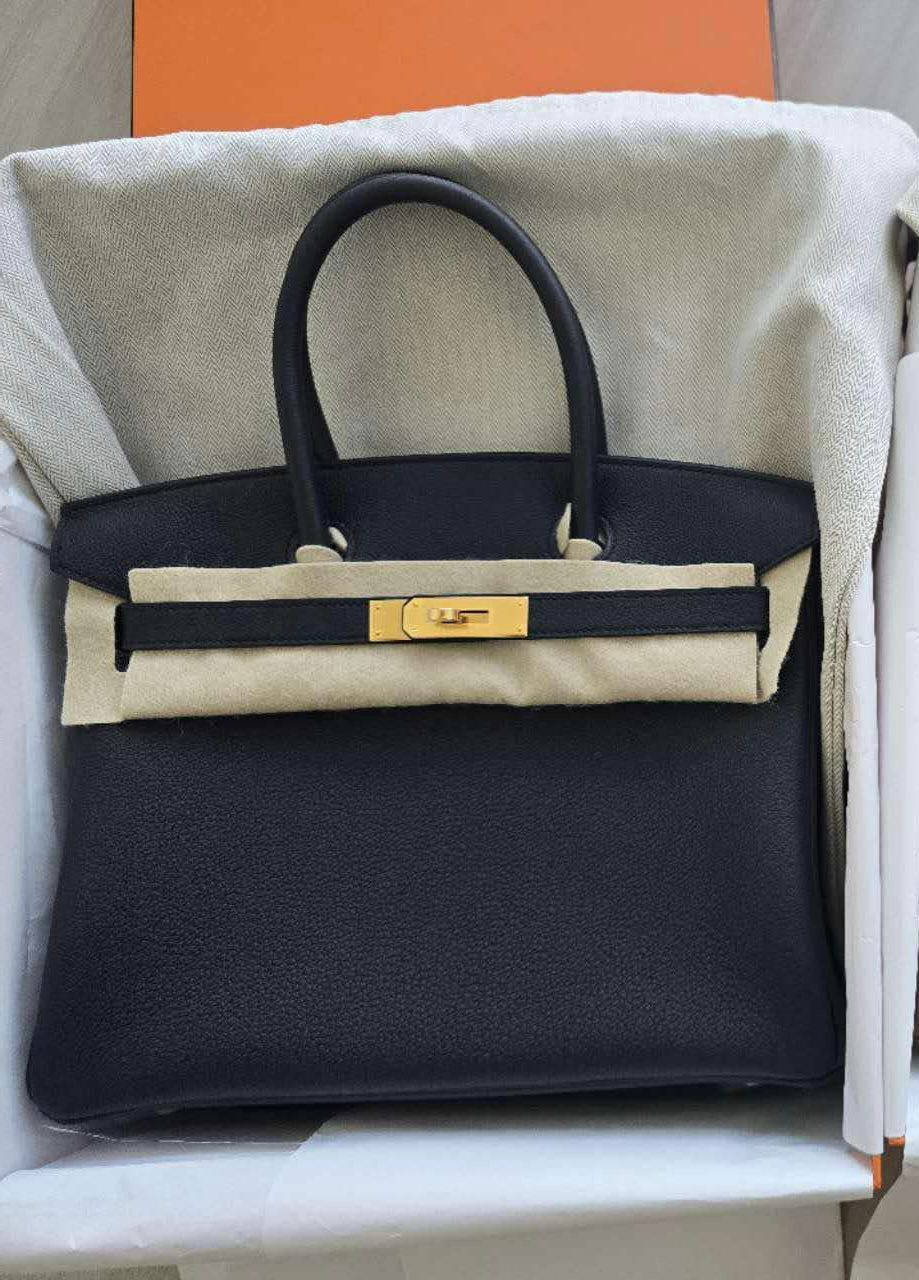 Hermes Birkin 30 Black / Togo / ghw X