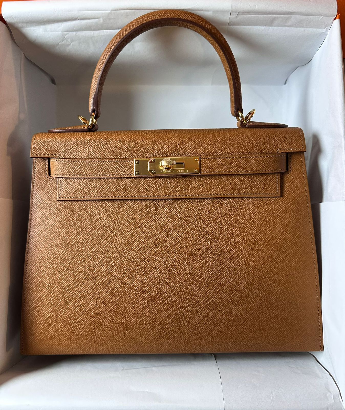 Hermes Kelly 28 SO Gold / Epsom / ghw W