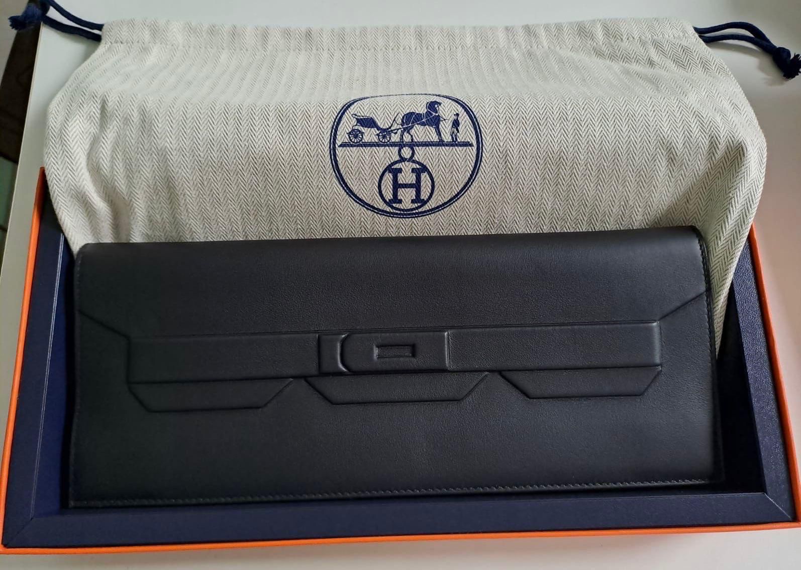 Hermes Birkin Clutch Veau Swift / Noir / Shadow Hermes Birkin Clutch Veau Swift / Noir / Shadow