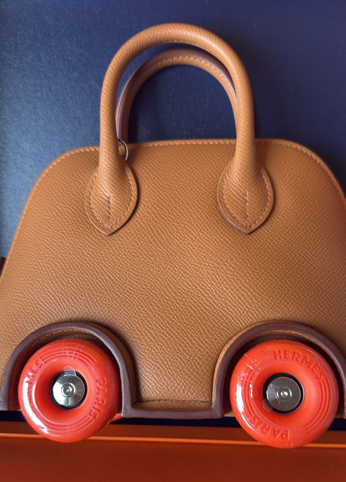 Hermes Bolide Mini on-wheels Gold / Epsom / Phw W