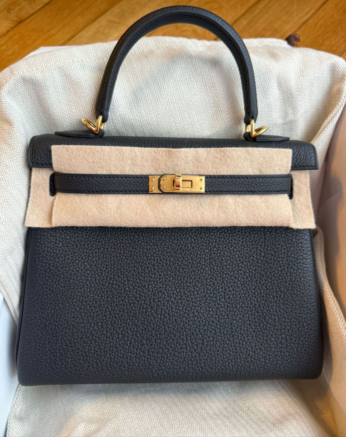 Hermes Kelly 25 caban / Togo / ghw