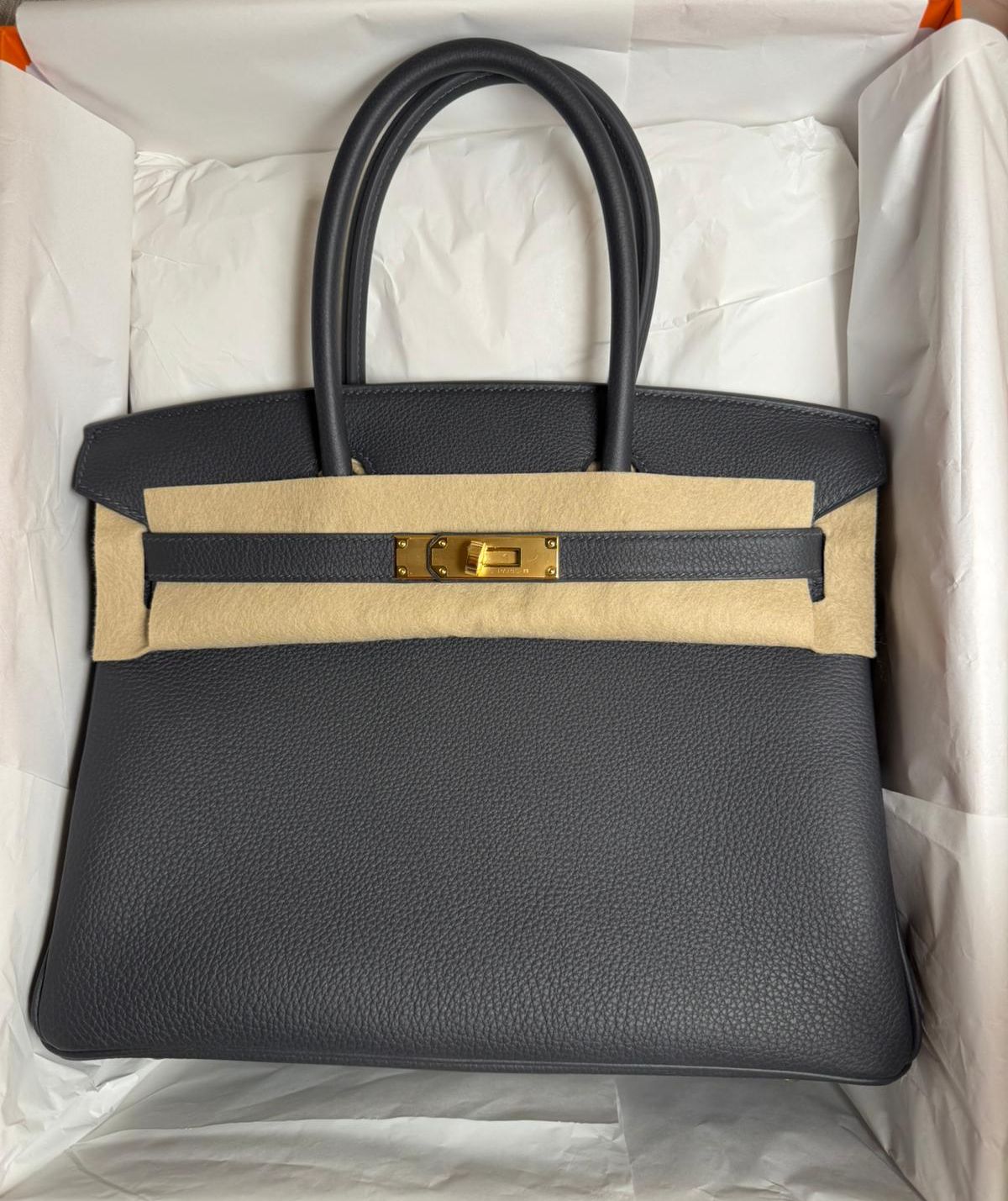 Hermes Birkin 30 Ardoise / togo / Ghw W Hermes Birkin 30 Ardoise / togo / Ghw W