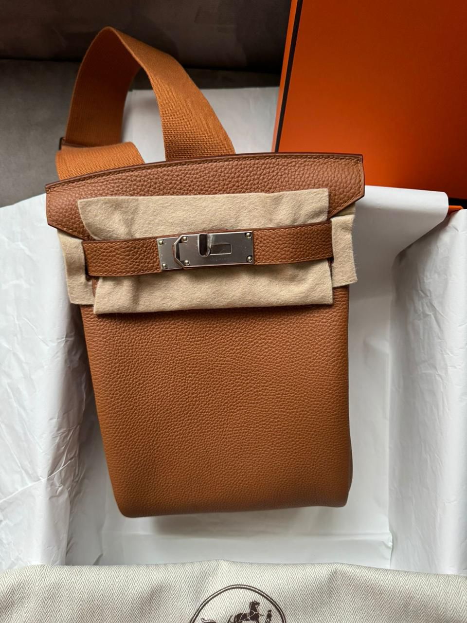 Hermes Hac s Dos Gold Bleu Sapphire / Togo / Phw W Hermes Hac s Dos Gold Bleu Sapphire / Togo / Phw W