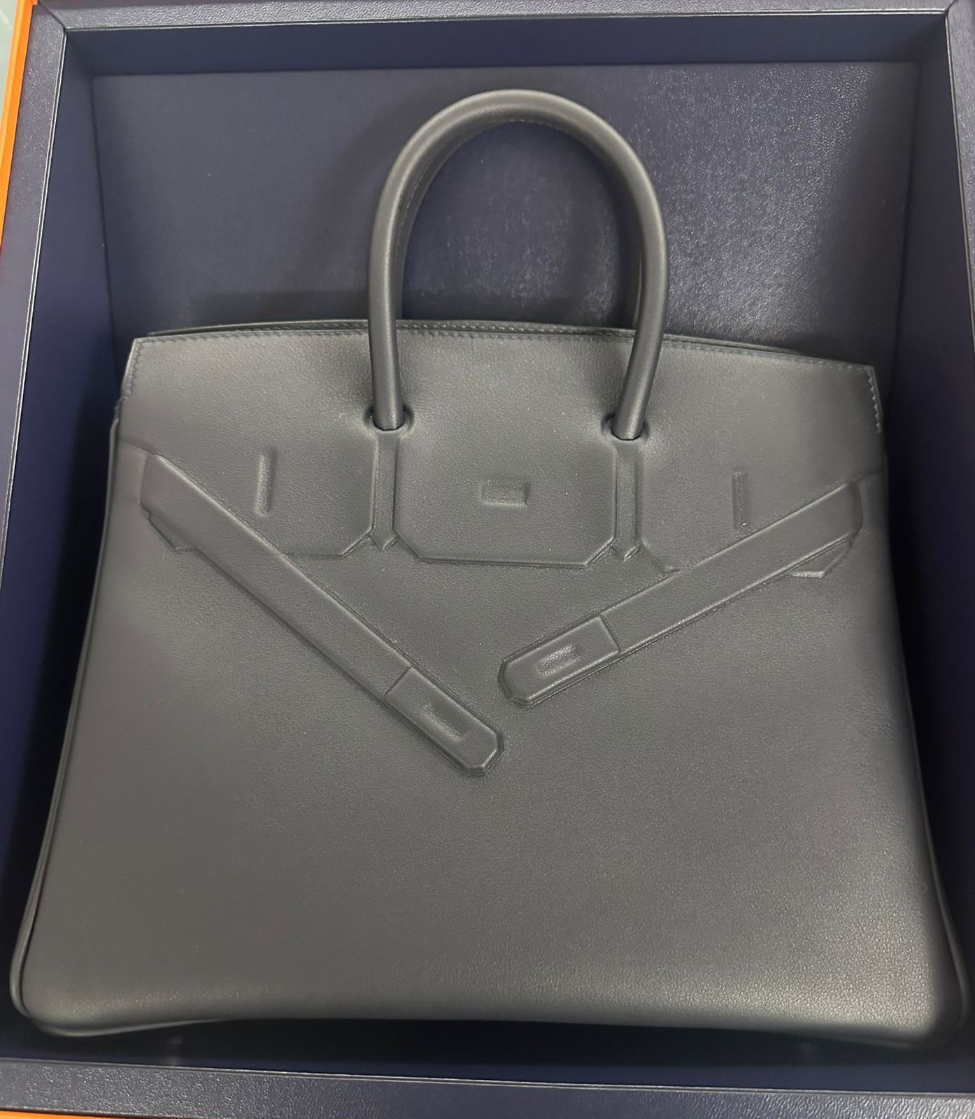 Hermes Birkin 25 shadow black / Swift