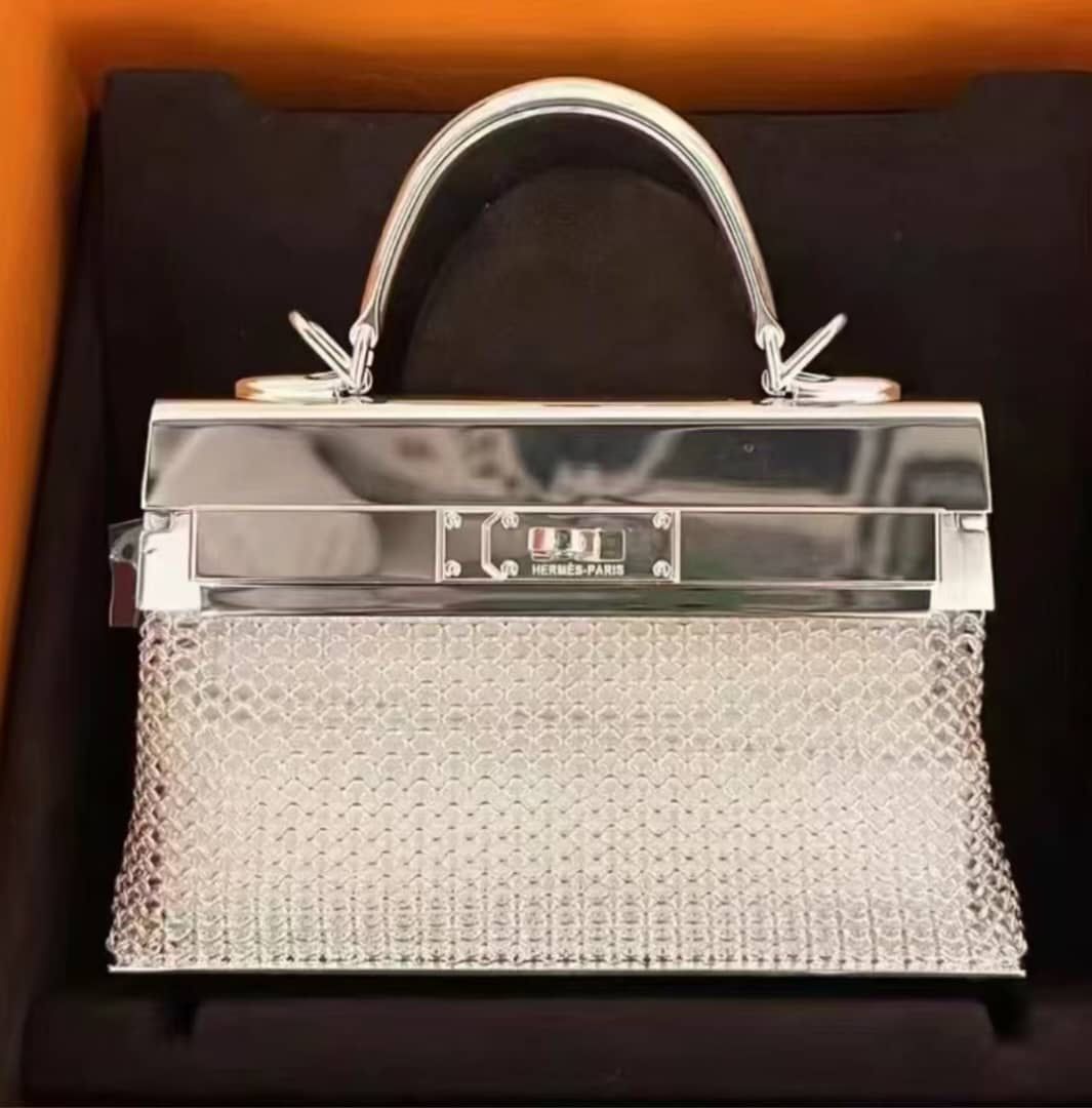 Hermès Kellymorphose Kelly Sac Bijou Chaine in Sterling Silver